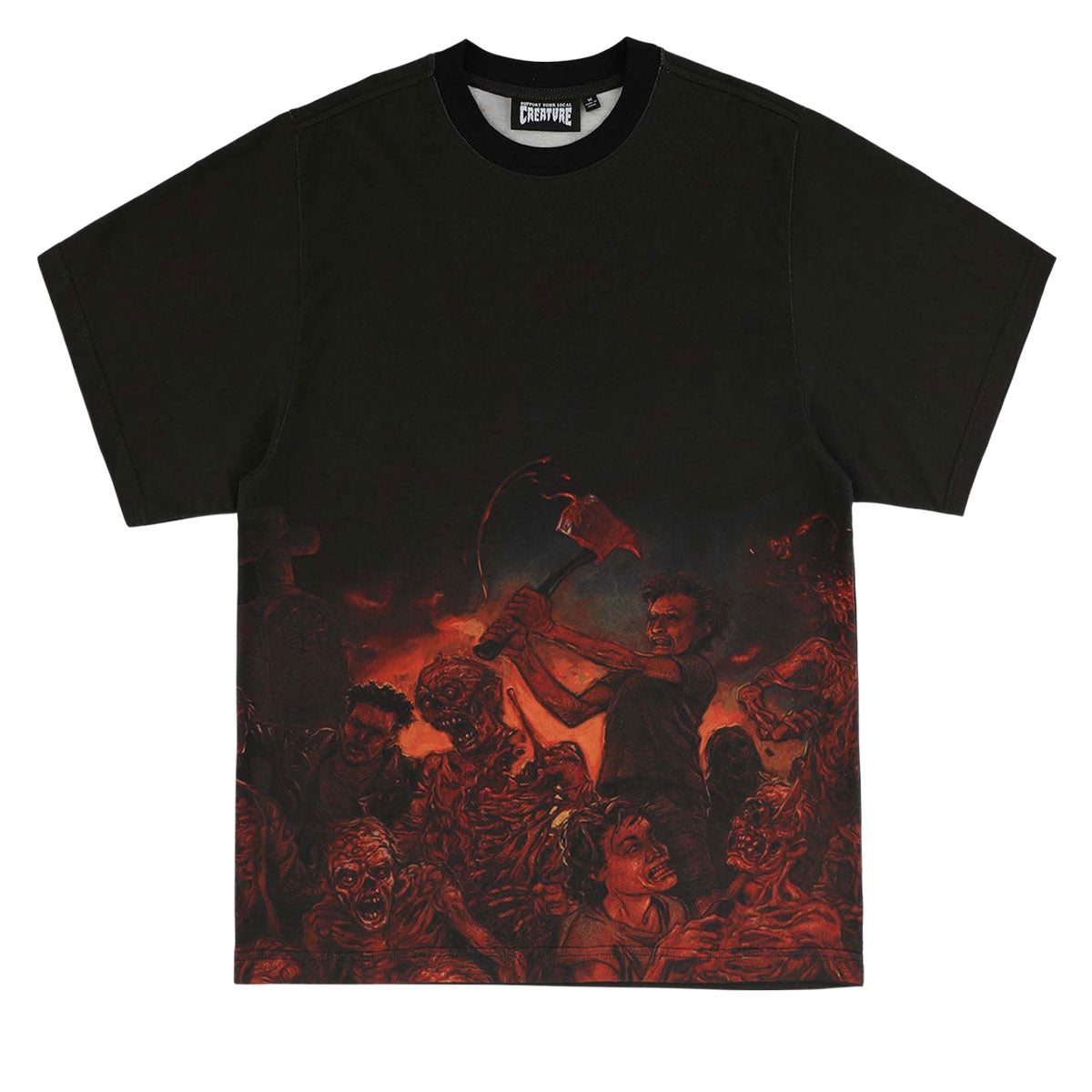 Creature x Cannibal Corpse Ringer T-Shirt - Black