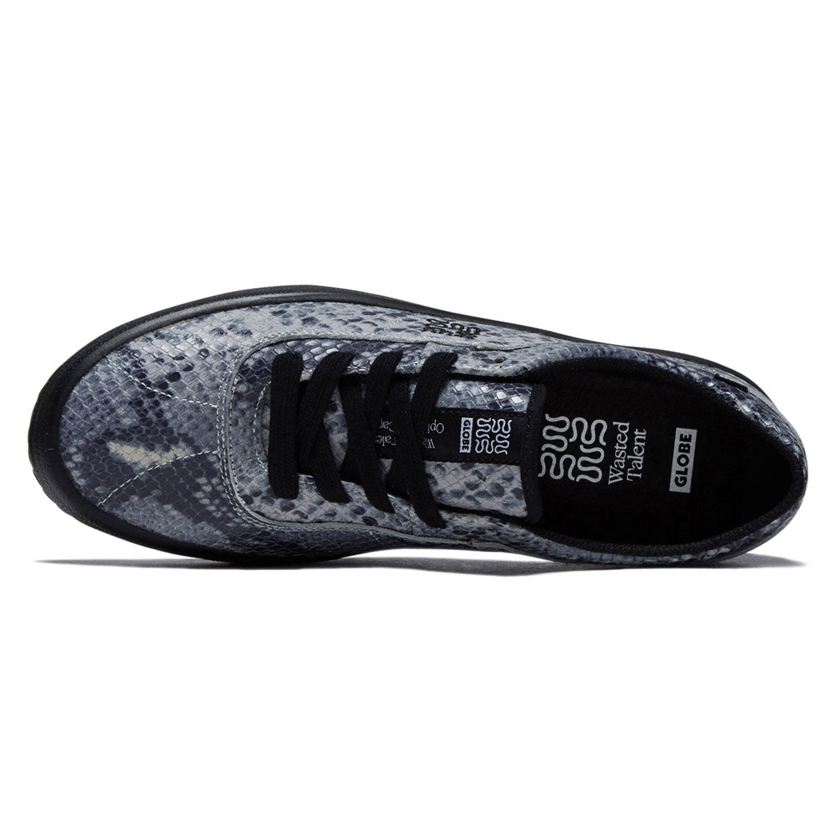 Globe Melbek Shoes - Wasted Talent Black/Snake
