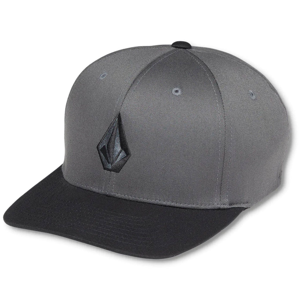 Volcom Full Stone Flexfit Hat - Asphalt Black
