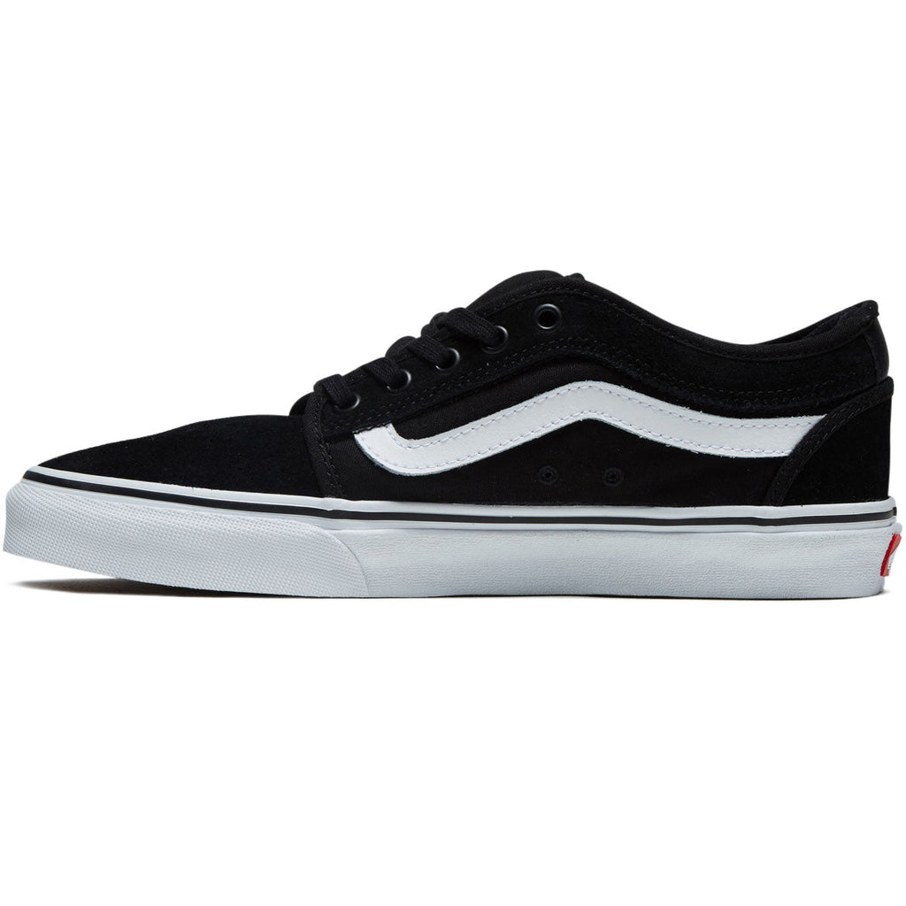 Vans Skate Chukka Low Sidestripe Shoes - Black/White