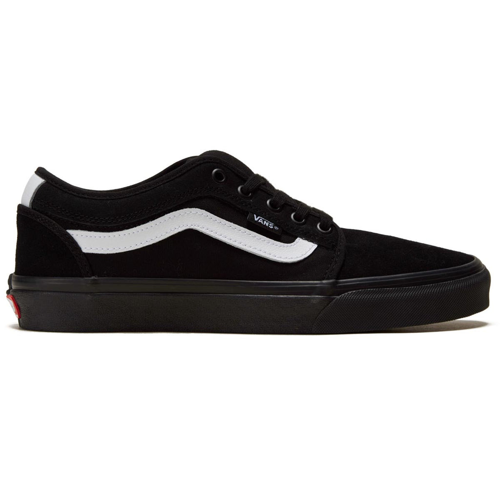 Vans Skate Chukka Low Sidestripe Shoes - Black/Black/White