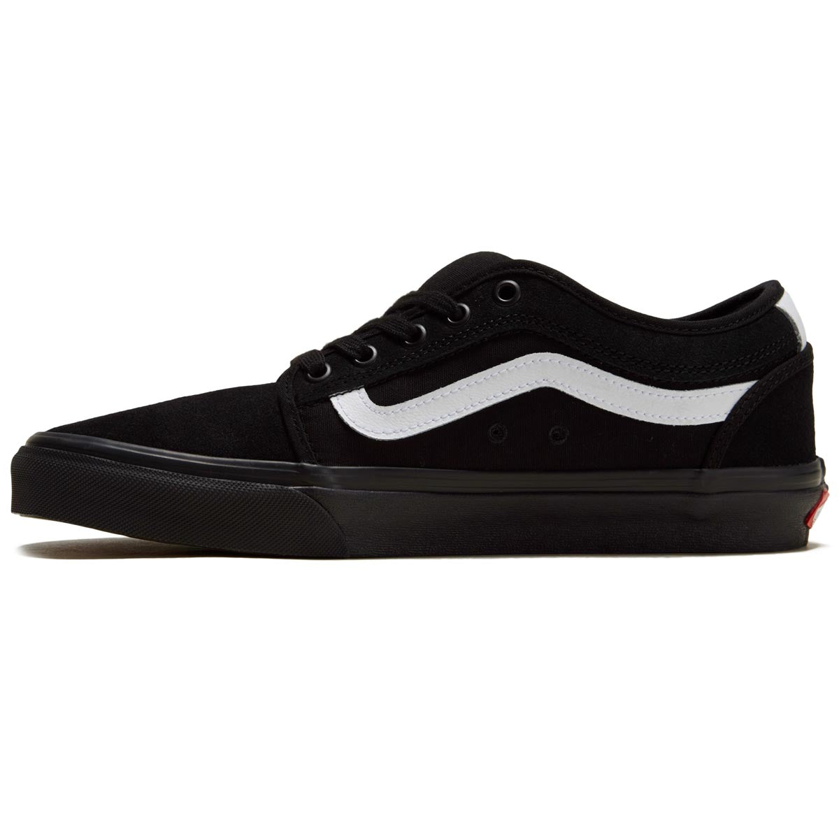 Vans Skate Chukka Low Sidestripe Shoes - Black/Black/White