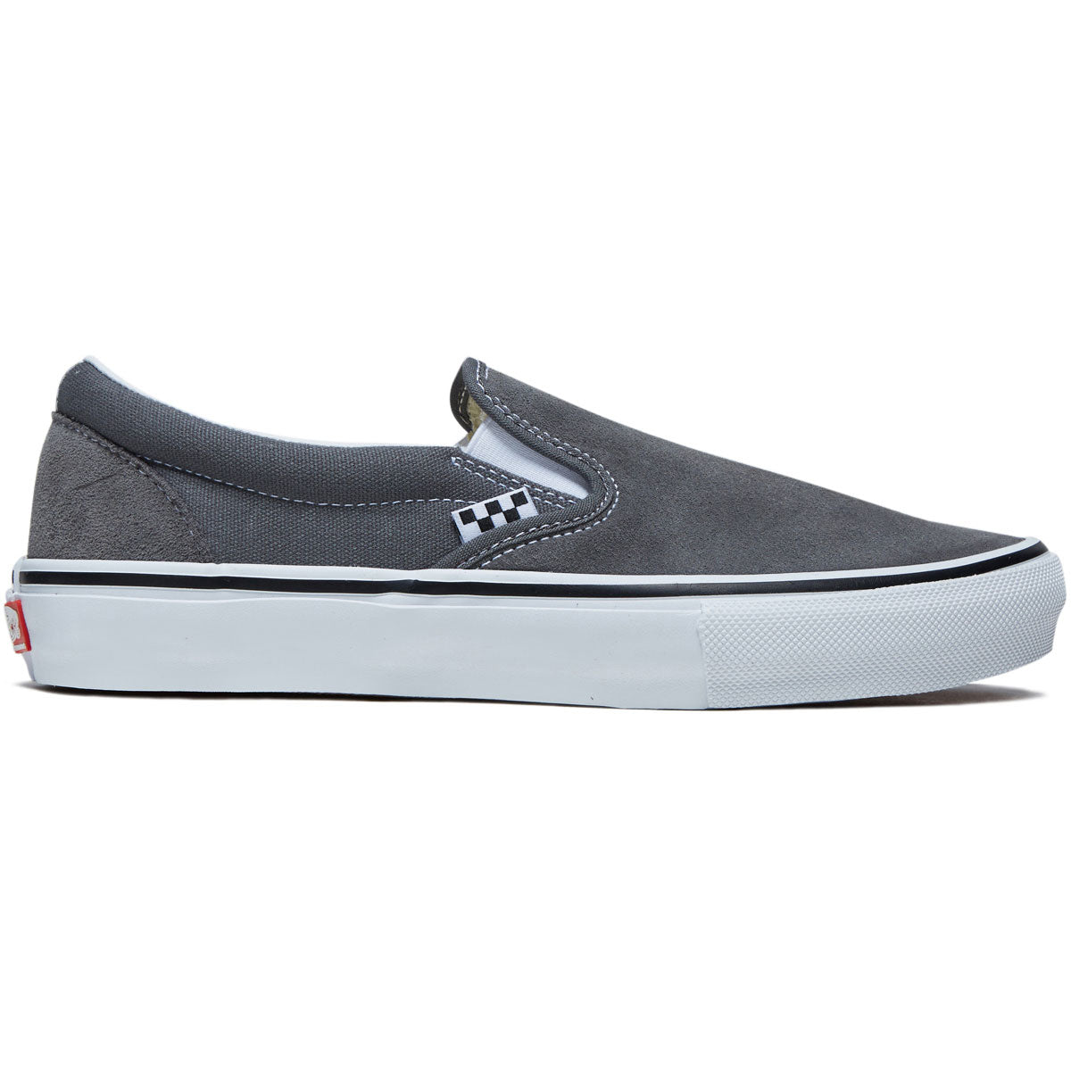 Vans Skate Slip-on Shoes - Pewter/White