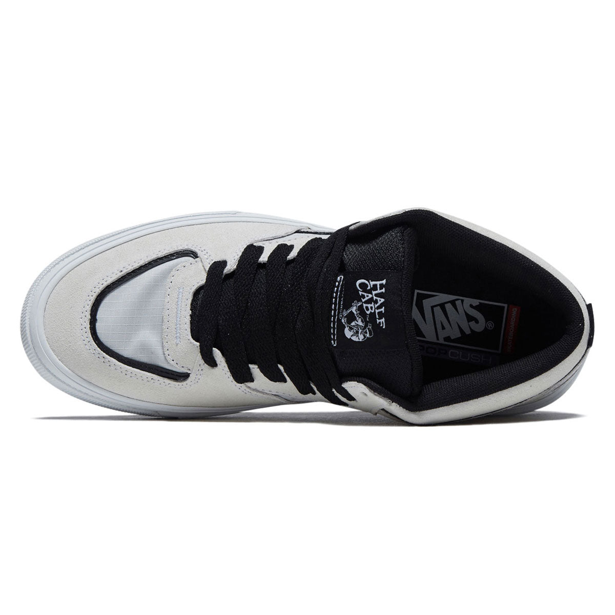 Vans Skate Half Cab Wafflecup Shoes - White/Black