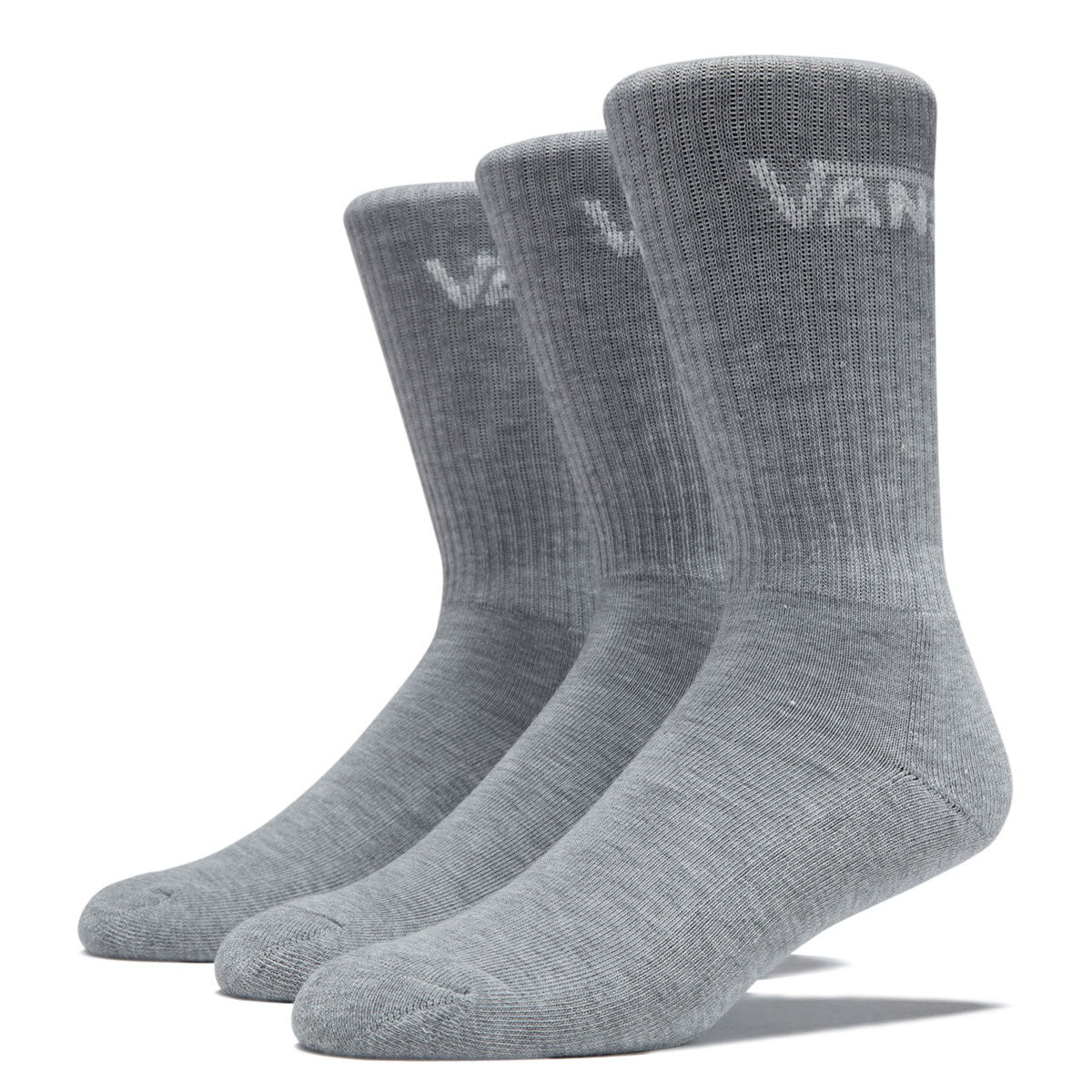 Vans Classic Crew 3 Pack Of Socks - Heather Grey II