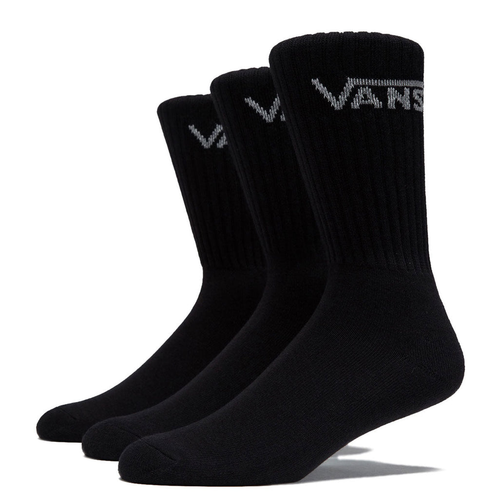Vans Classic Crew 3 Pack Of Socks - Black