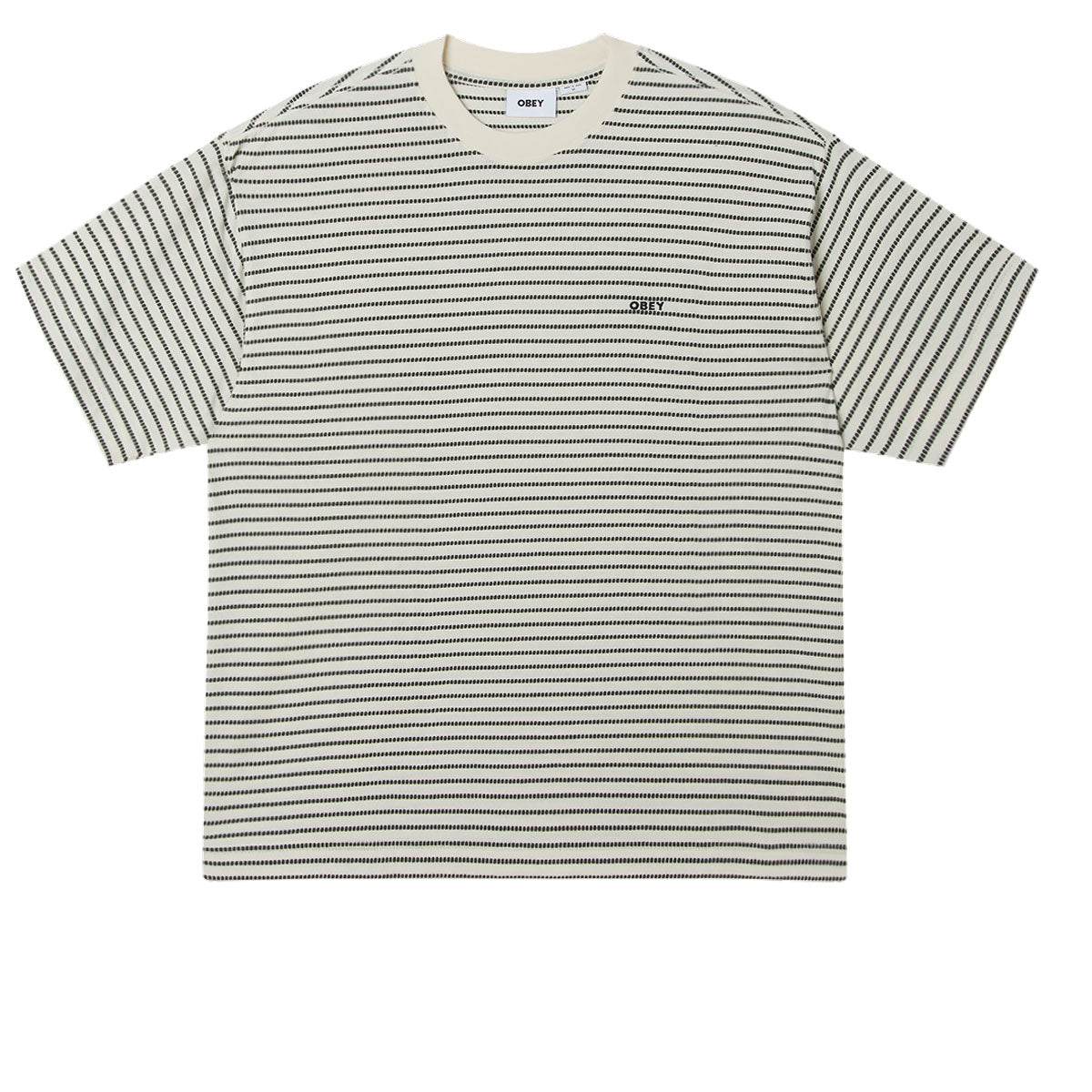 Obey Edwin Tee T-Shirt - Cream Mutli