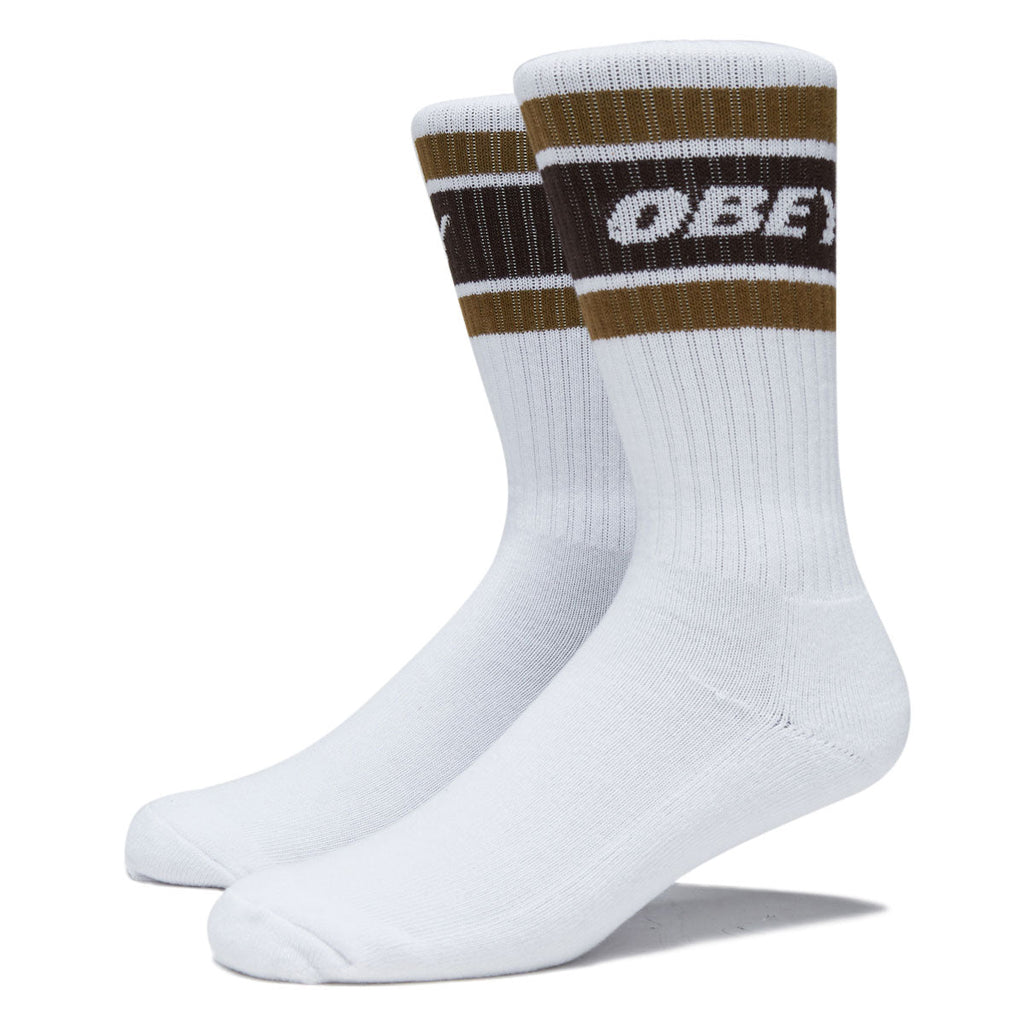 Obey Cooper II Socks - White/Demitasse
