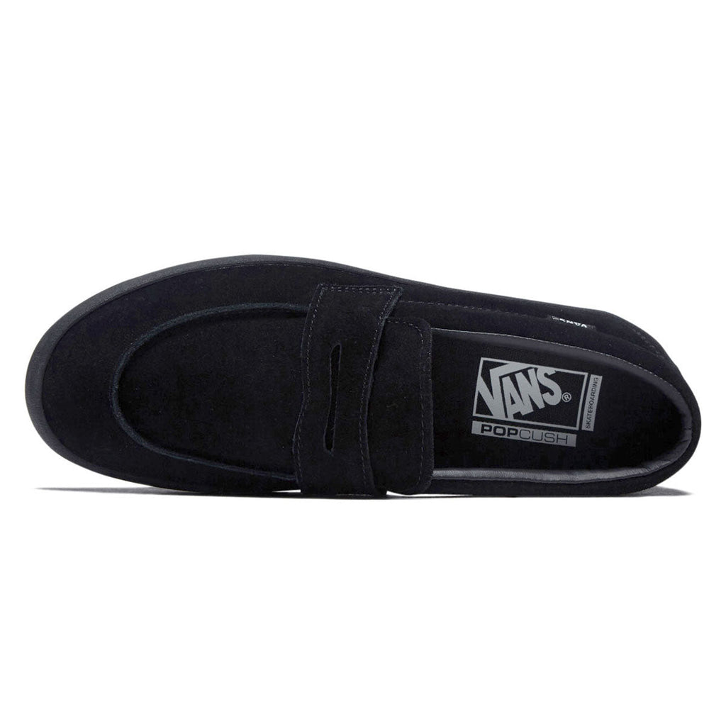 Vans Skate Loafer Shoes - Suede Black/Black
