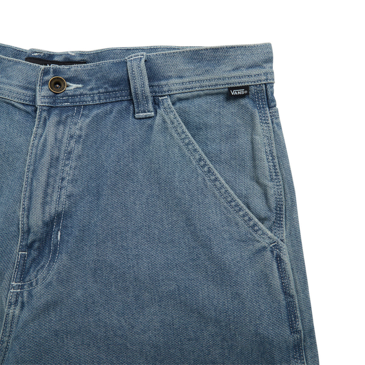 Vans Chore Loose Denim Shorts - Stonewash Blue