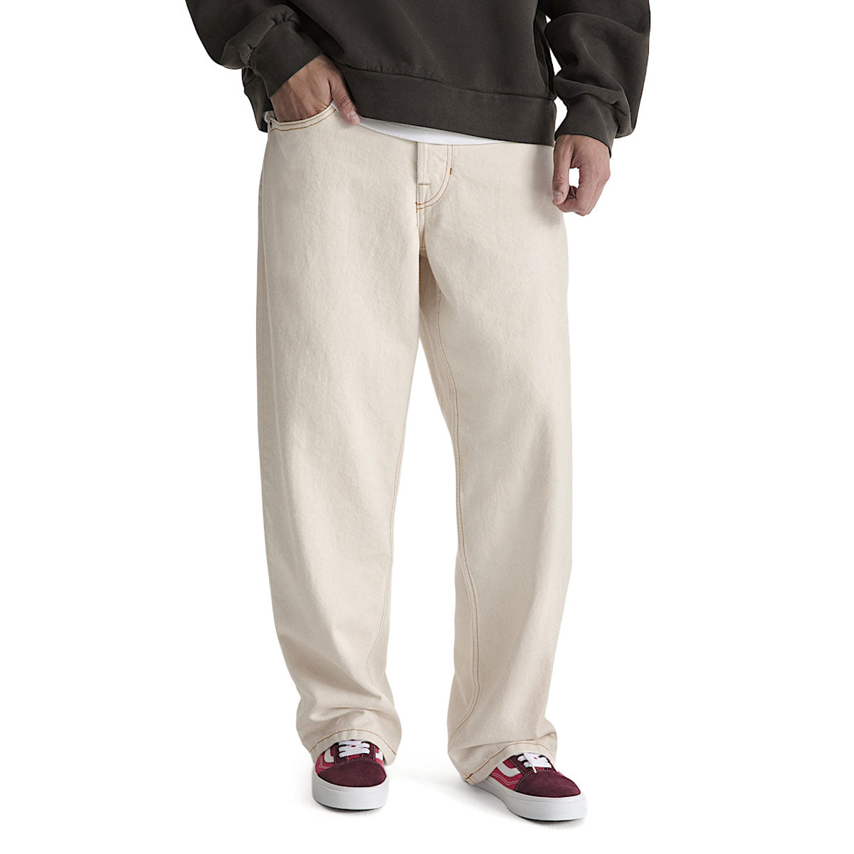 Vans LX Check 5 Loose Denim Jeans - Natural Seed