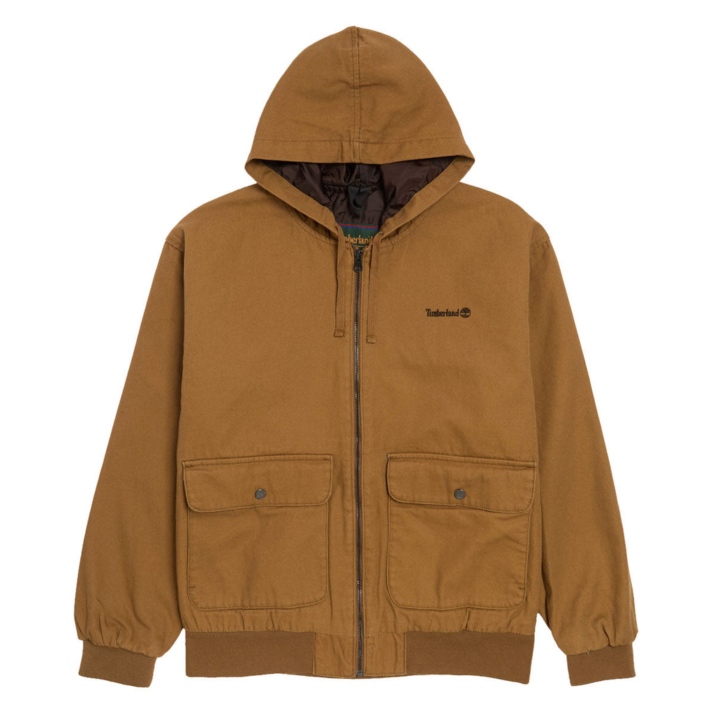 Timberland Insulated Canvas Bomber Jacket - Dark Wheat Boot