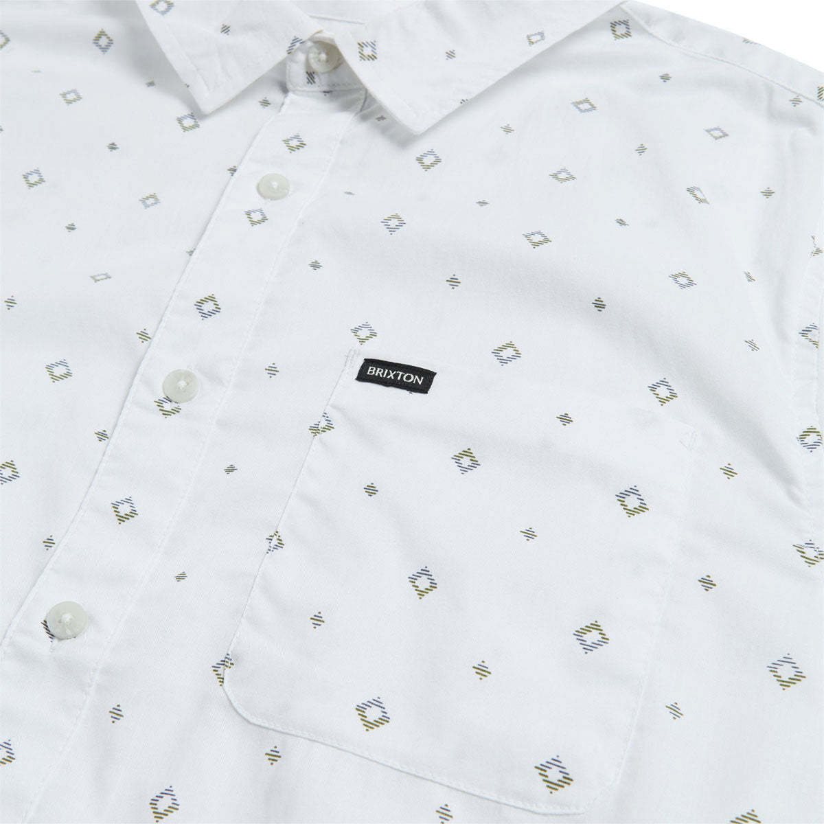 Brixton Charter Print Shirt - White/Geo