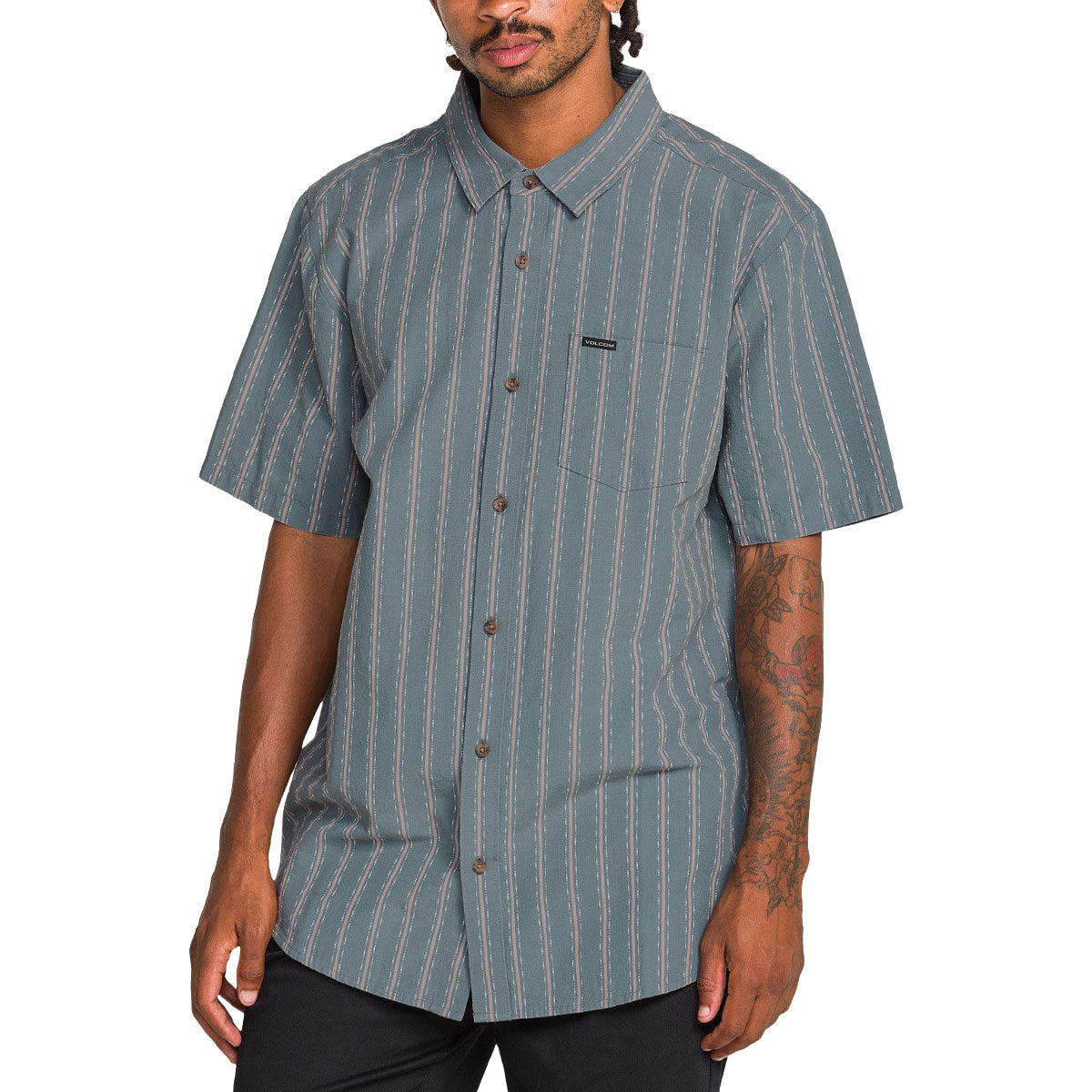 Volcom Sato Stripe Shirt - Tradewinds