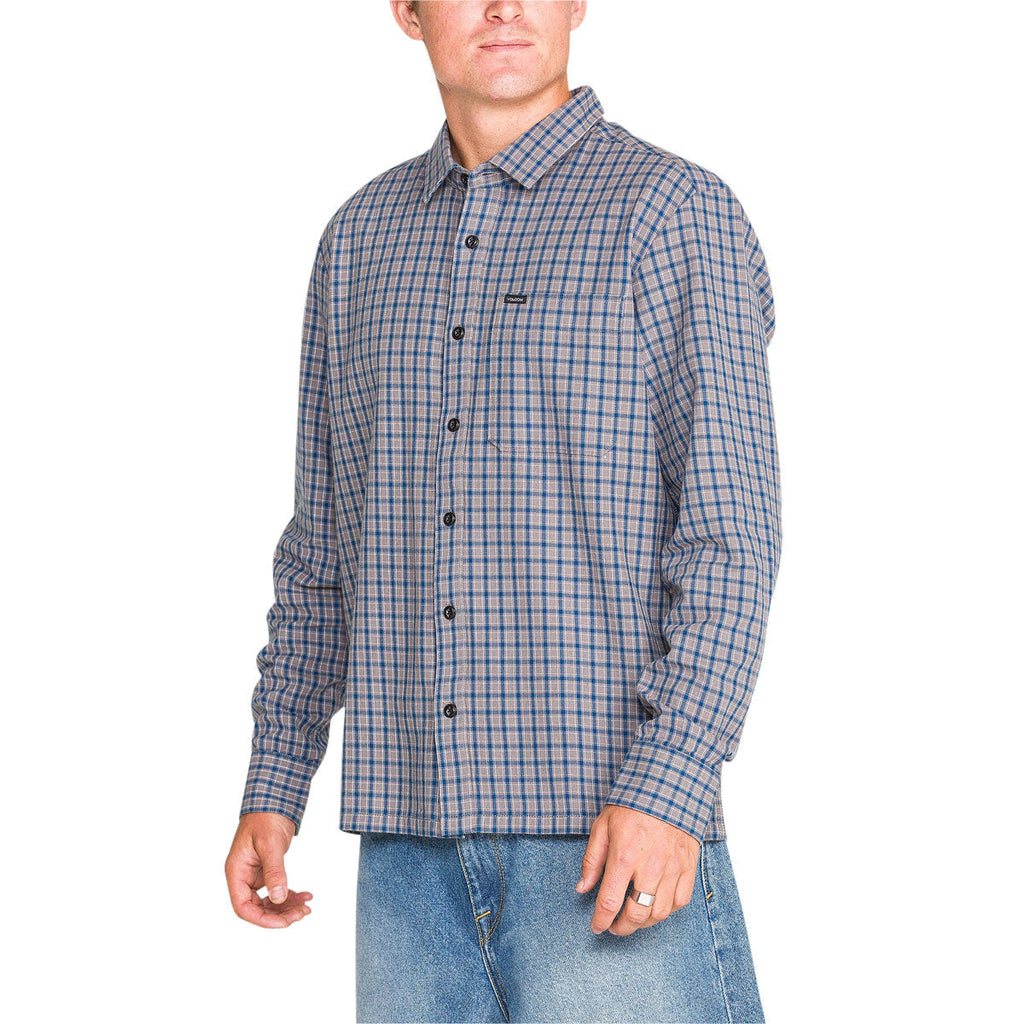 Volcom Landos Long Sleeve Shirt - Light Navy