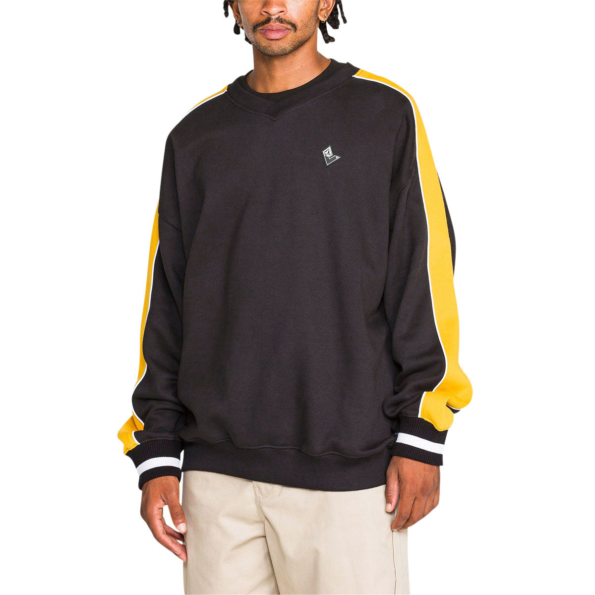 Volcom Flying Hi Crew Sweatshirt - Antique Black