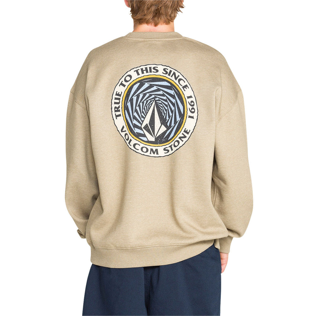 Volcom Dirty Work Crew Sweatshirt - Khaki