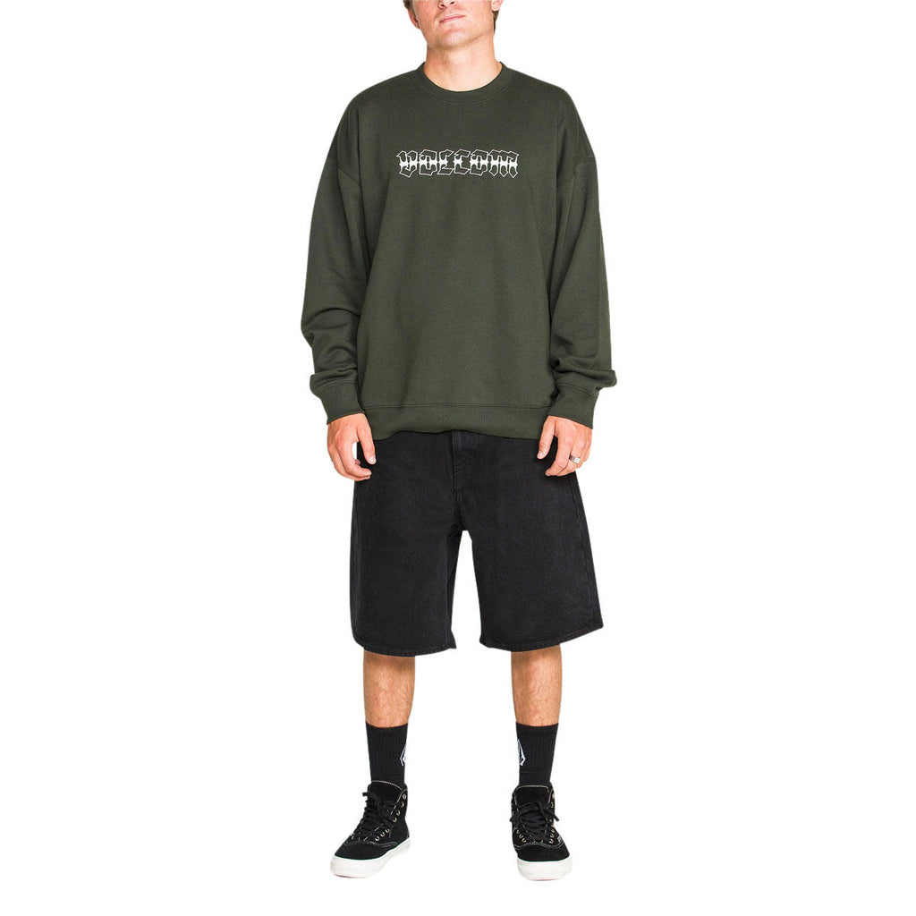Volcom Dirty Work Crew Sweatshirt - Rosin