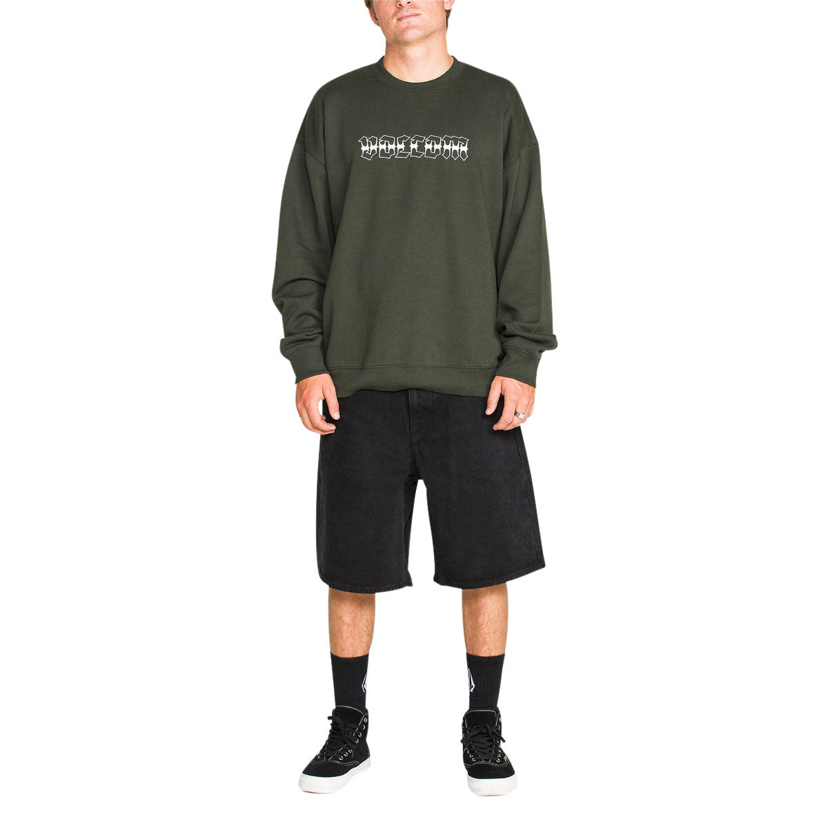 Volcom Dirty Work Crew Sweatshirt - Rosin