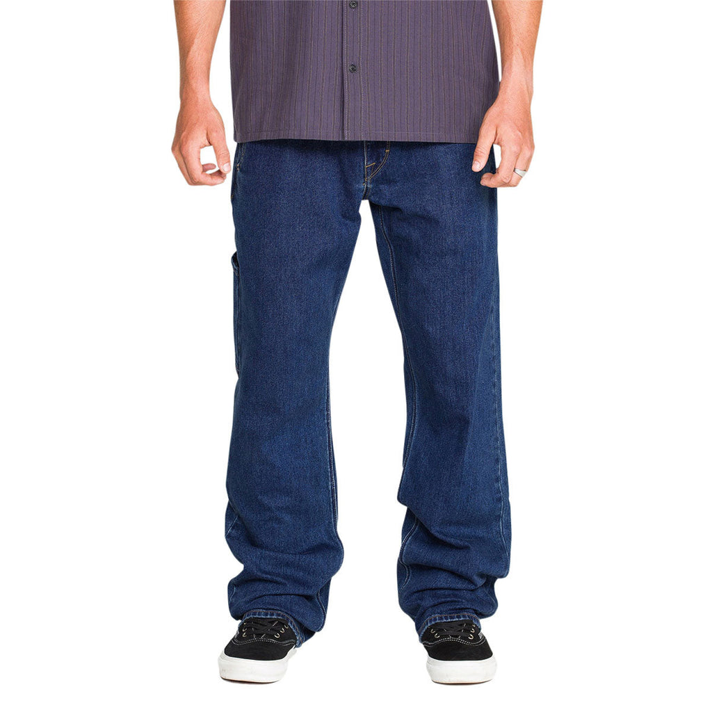 Volcom Kinkade Utility Denim Jeans - Med Dark Indigo Blue