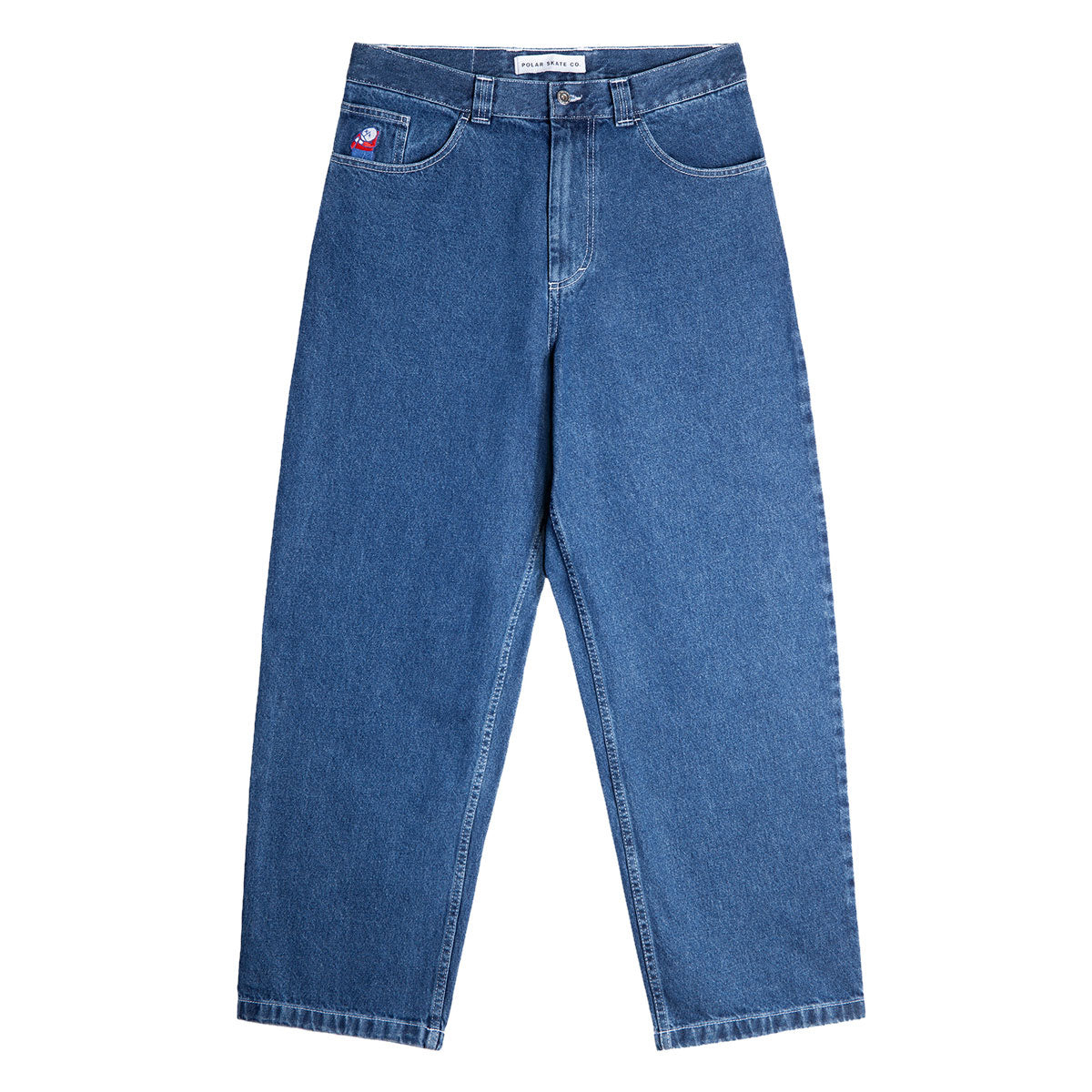 Polar Big Boy OG Logo Jeans - Blue Wash
