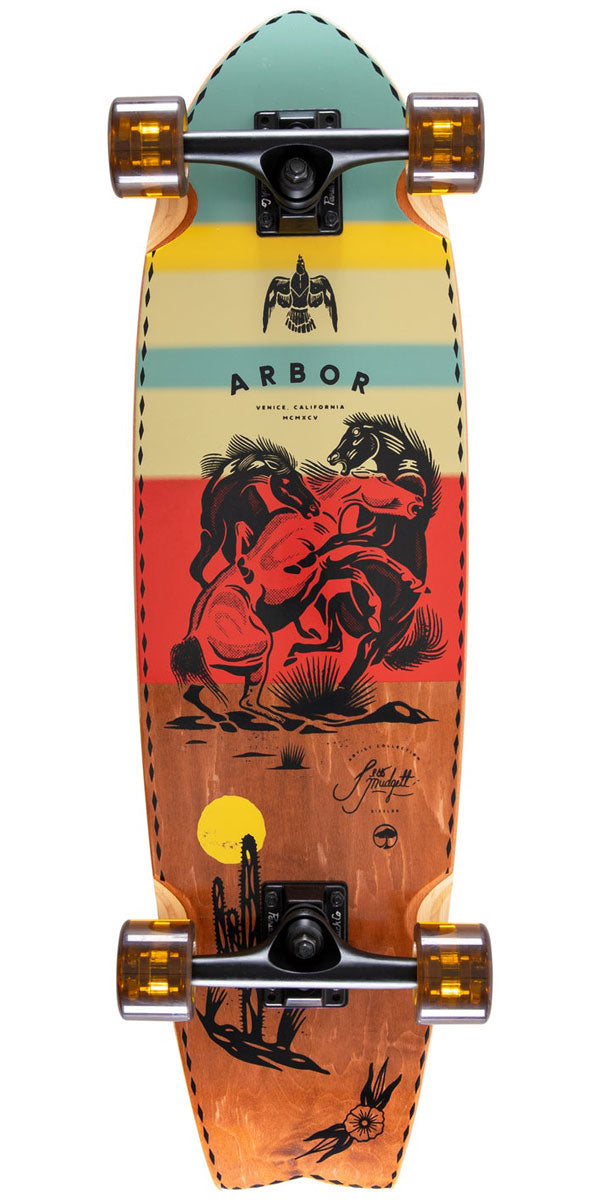 Arbor Jess Mudgett Sizzler Prebuilt Longboard Complete