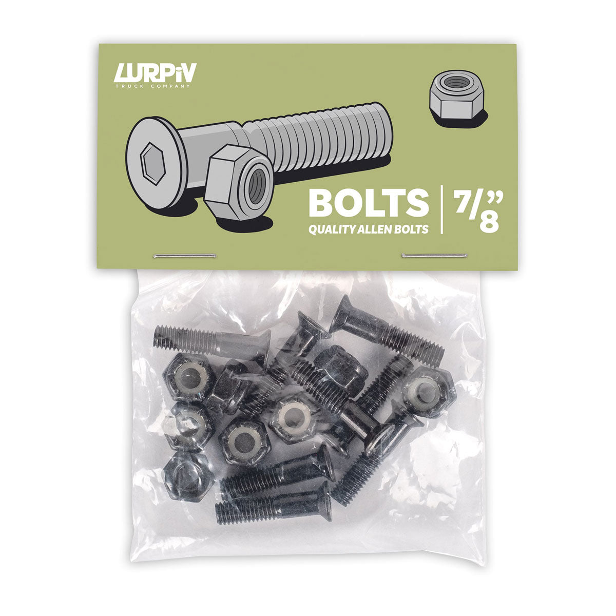 Lurpiv Bolts Hardware - Black - 7/8"