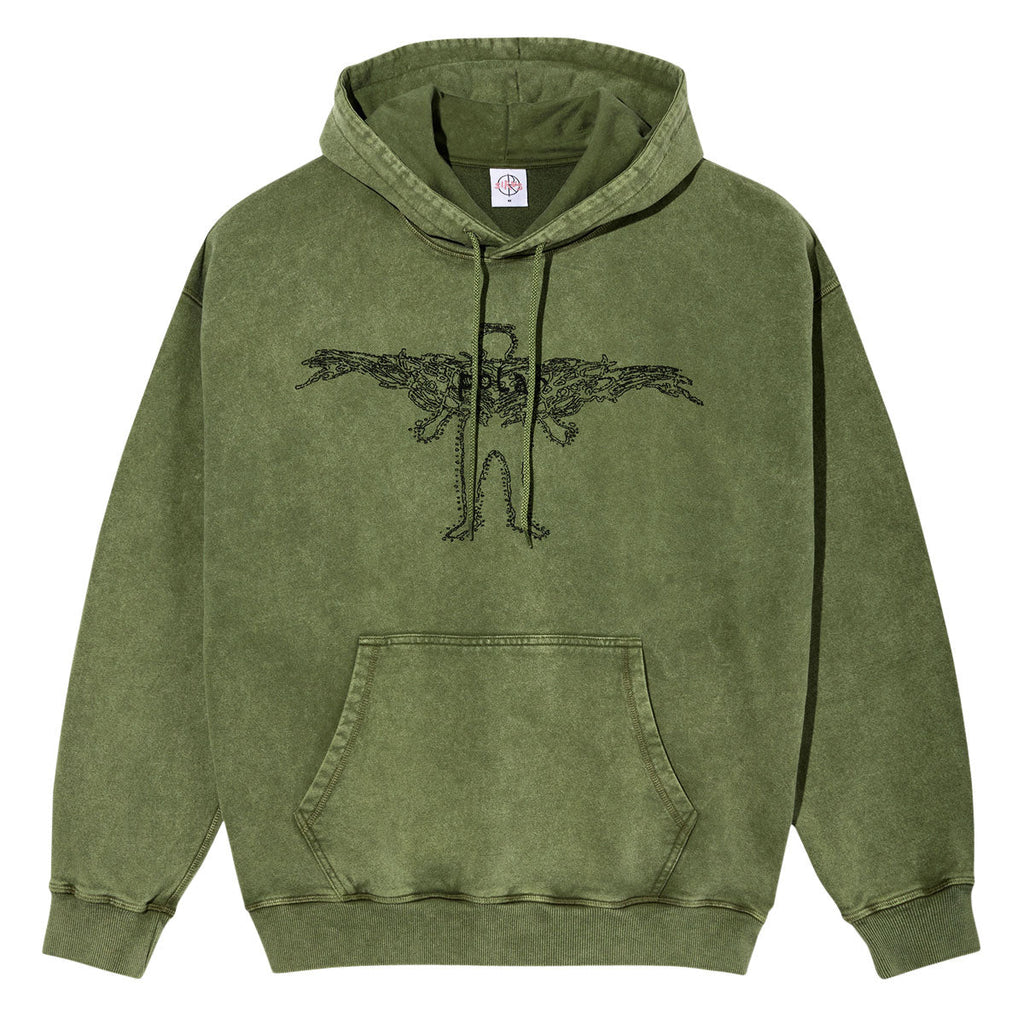 Polar Soul Acid Frank Hoodie - Army Green