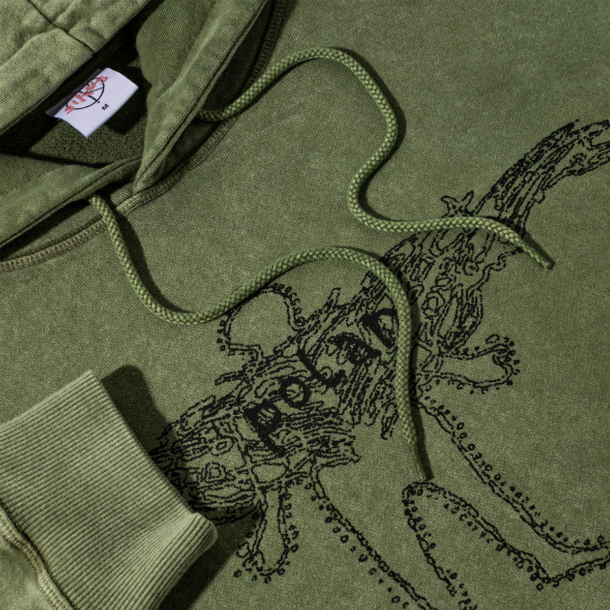 Polar Soul Acid Frank Hoodie - Army Green