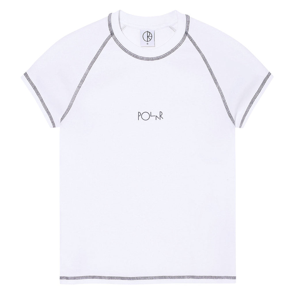 Polar Womens Script Logo Baby T-Shirt - White/Graphite