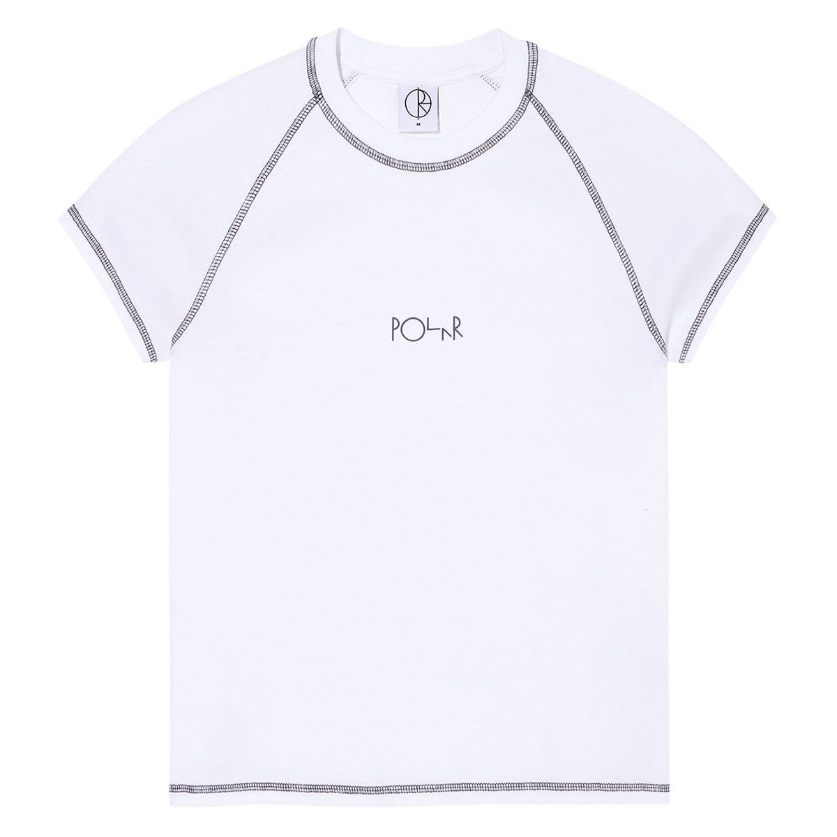 Polar Womens Script Logo Baby T-Shirt - White/Graphite