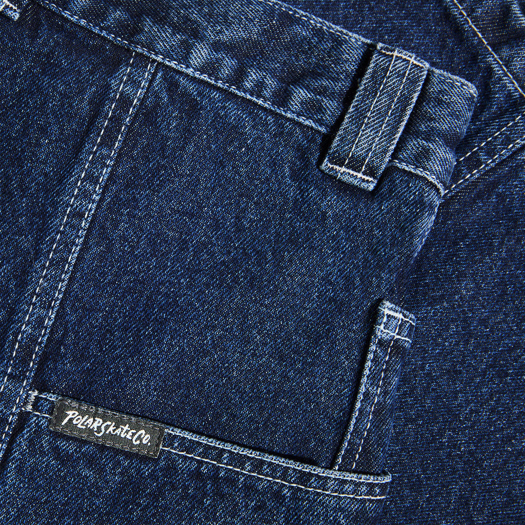 Polar Jiro Shorts - Dark Blue/White Stitching