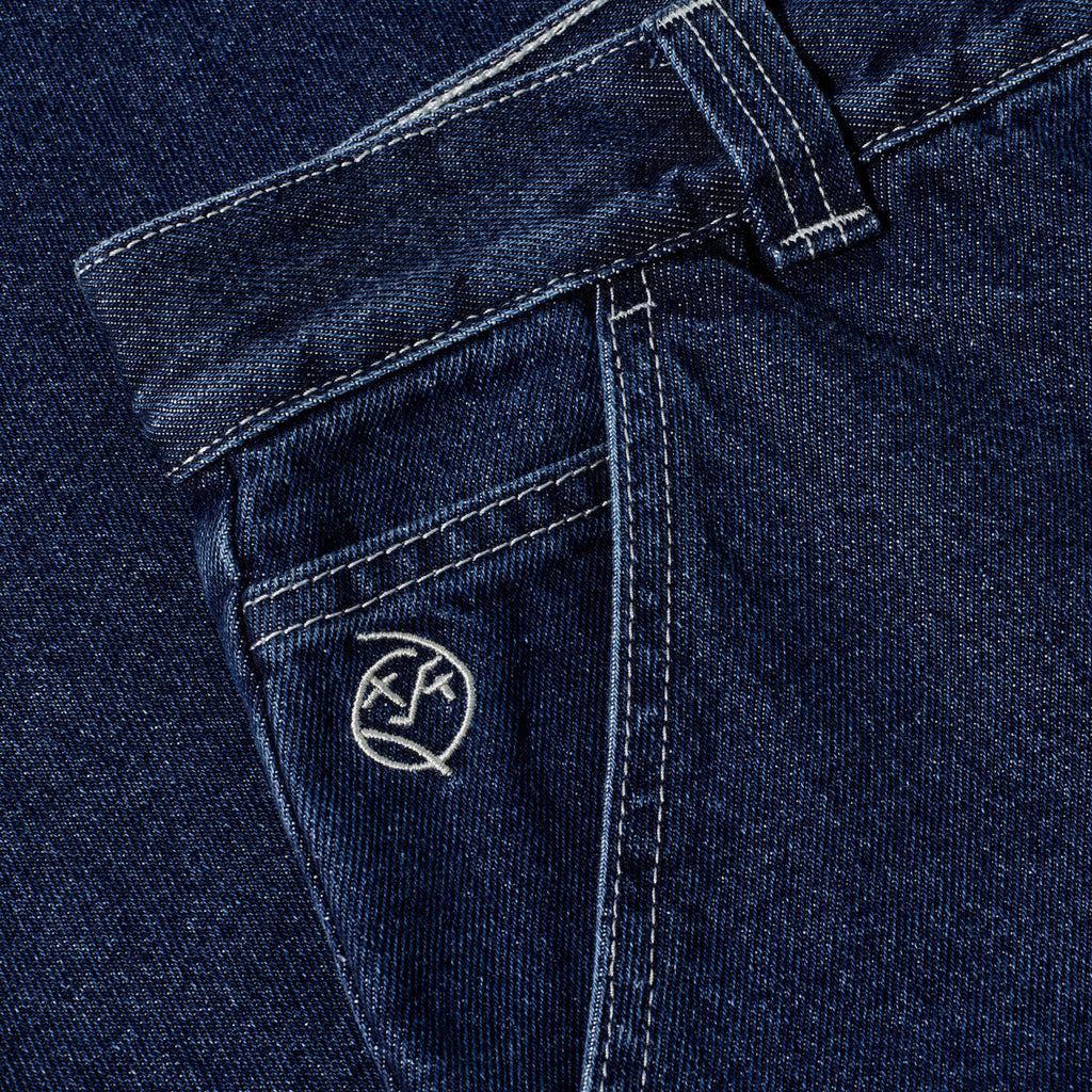 Polar Big Boy Work Pants - Dark Blue/White Stitching