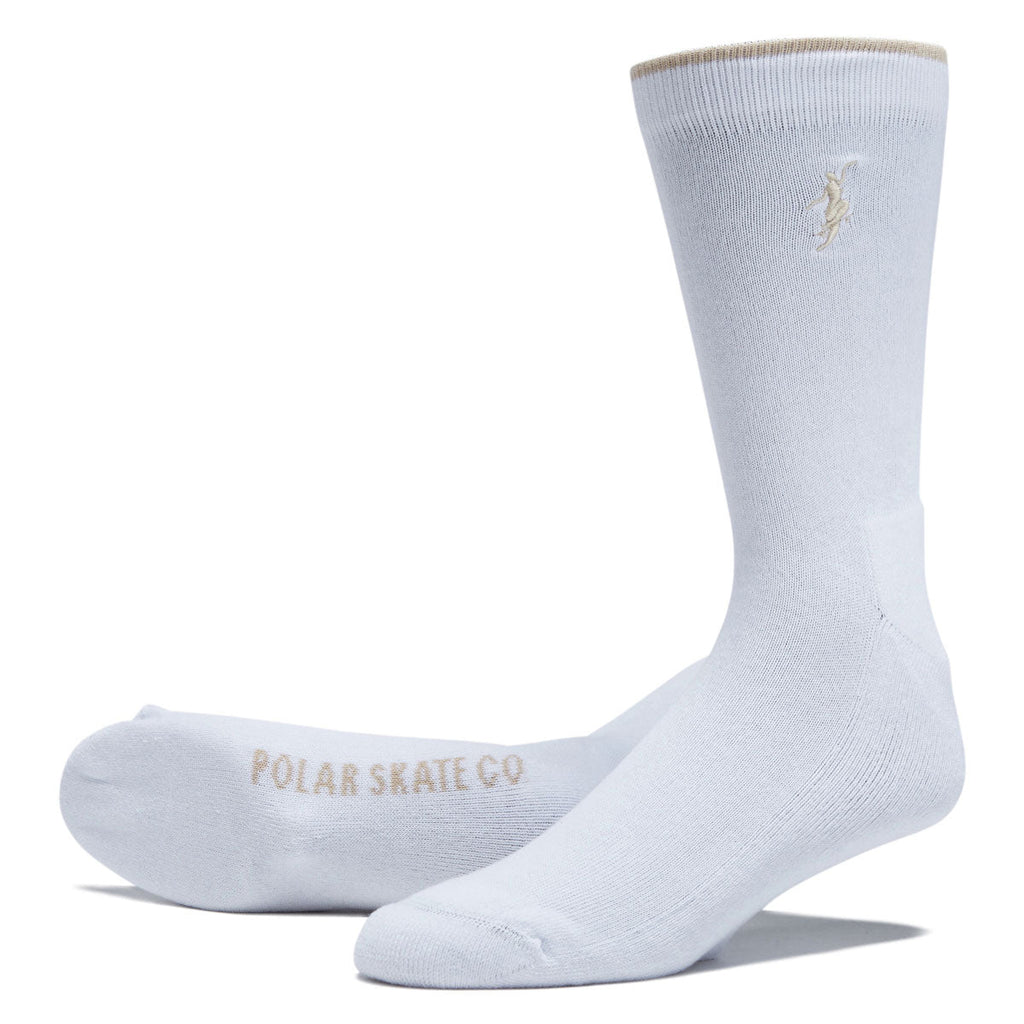 Polar No Complies Forever Business Socks - White/Sand