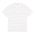 Polar Stripe T-Shirt - White/Taupe