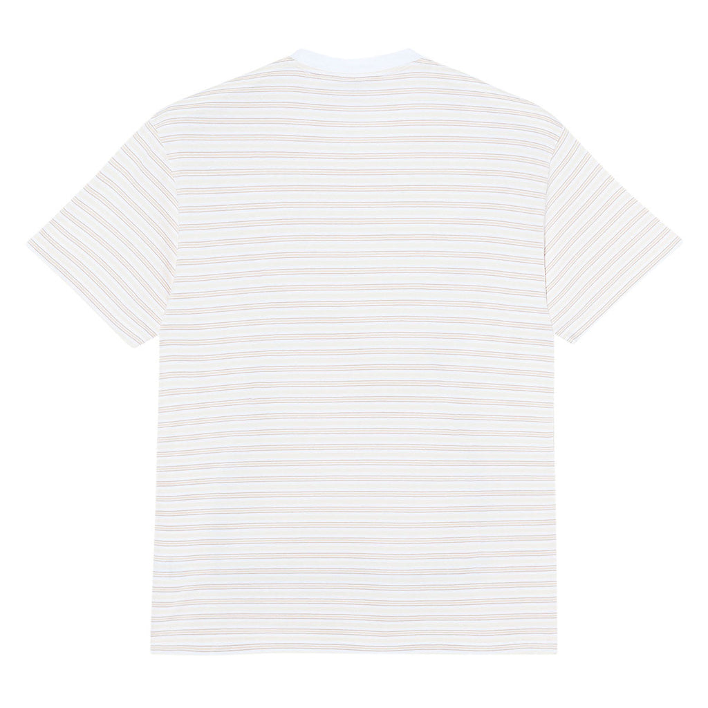 Polar Stripe T-Shirt - White/Taupe