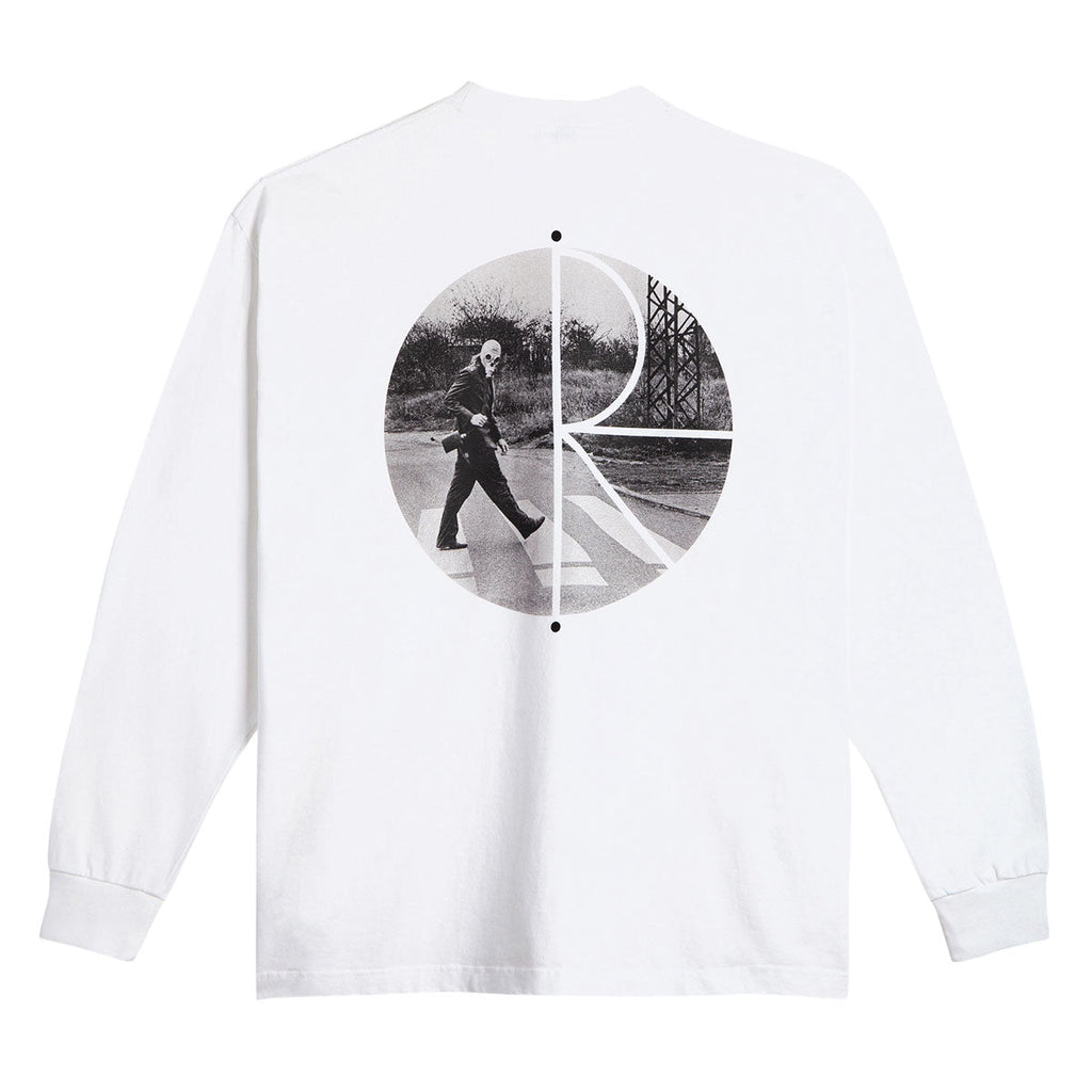 Polar Klez Crossing Fill Logo Long Sleeve T-Shirt - White