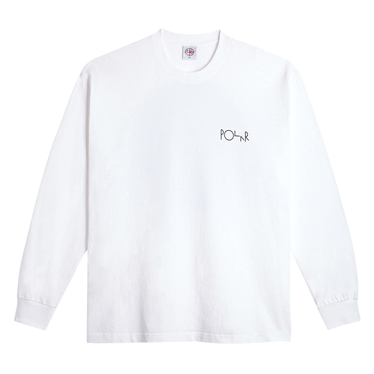 Polar Klez Crossing Fill Logo Long Sleeve T-Shirt - White