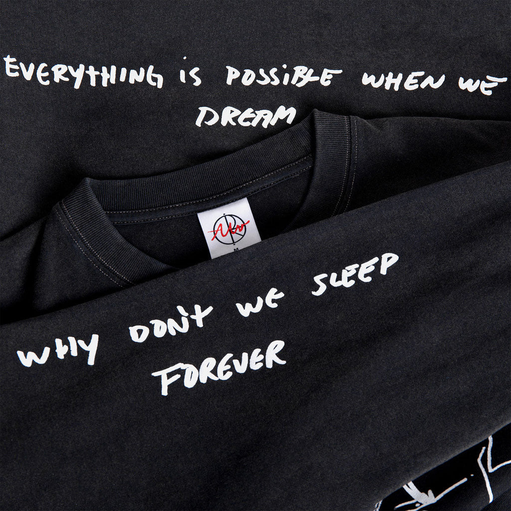 Polar On Repeat Long Sleeve T-Shirt - Silver Black
