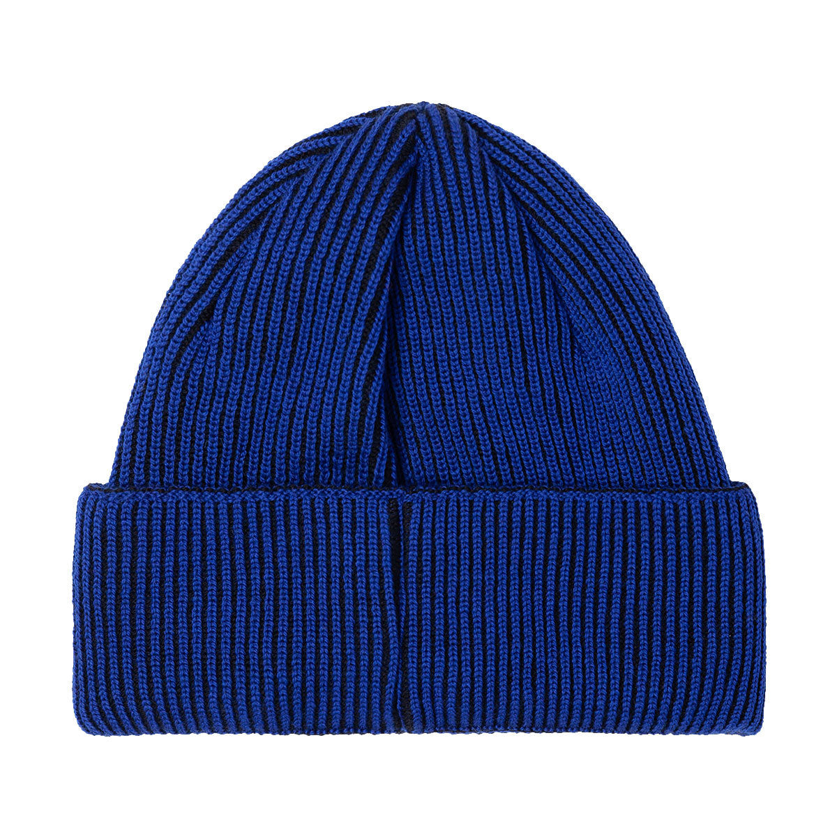 Polar Lines Merino Beanie - Egyptian Blue/Black