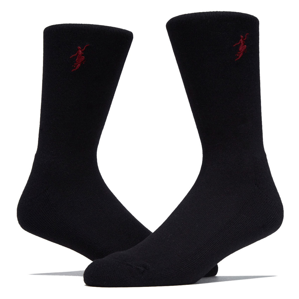 Polar No Complies Forever Business Socks - Black/Redcurrant