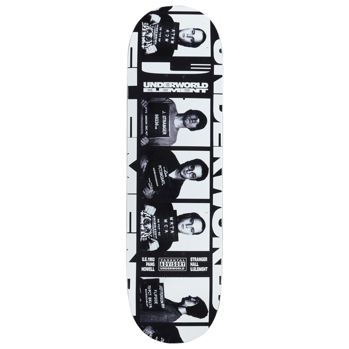 Underworld Element Mugshots EX7 Skateboard Deck - 9.00"