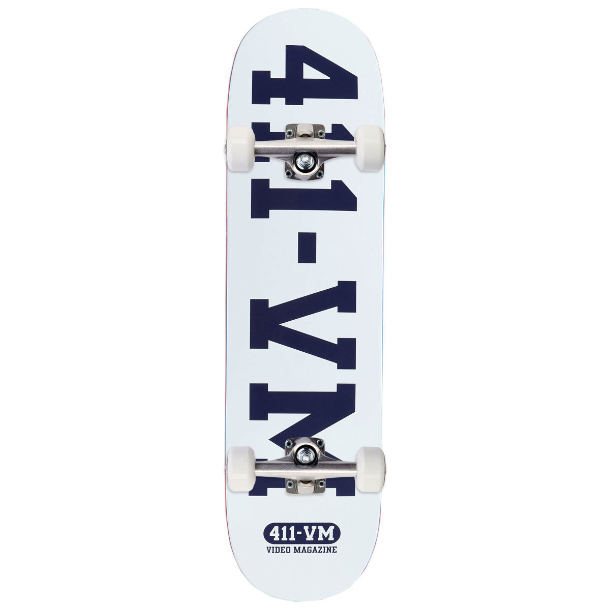411VM Athletic Skateboard Complete - White - 8.50"