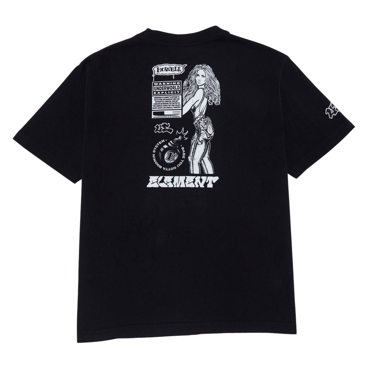 Underworld Element Howell Boomin System T-Shirt - Anthracite