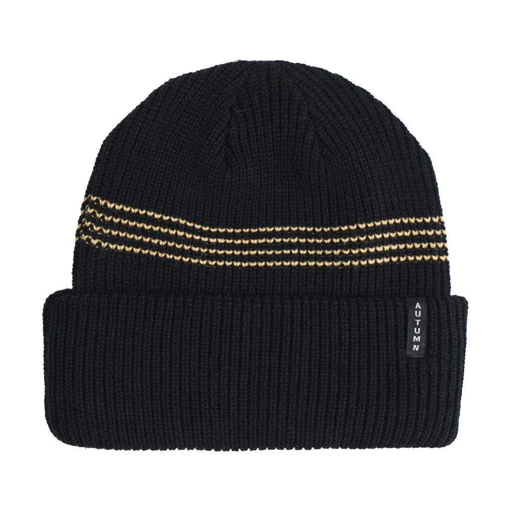 Autumn Mini Stripe Beanie - Black 2026