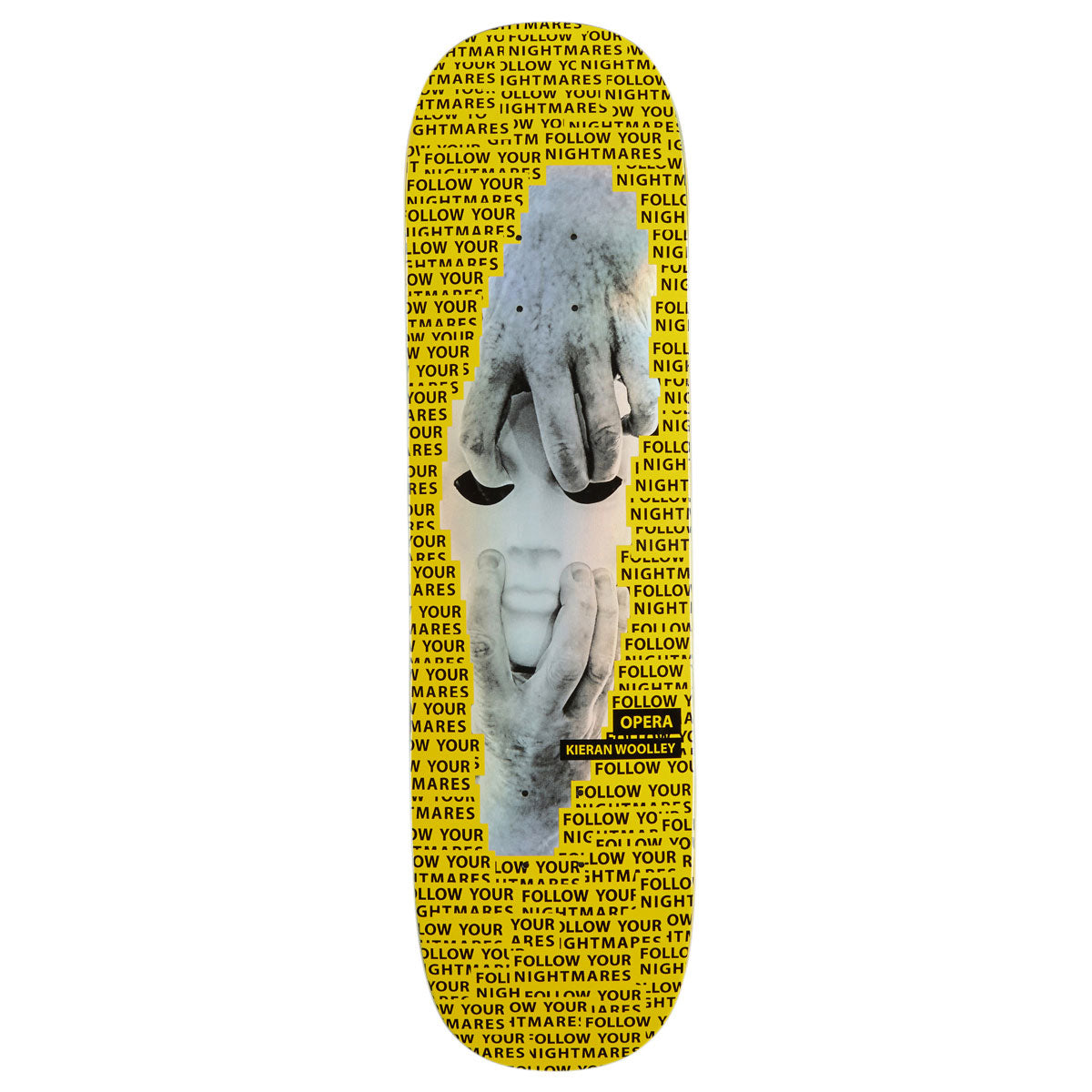 Opera Woolley Nightmare EX7 Skateboard Deck - Yellow - 8.50"
