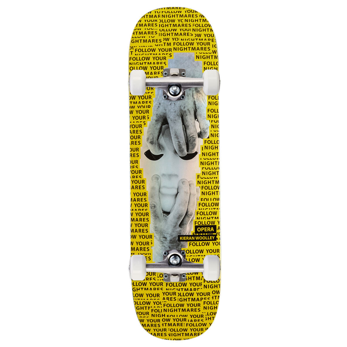 Opera Woolley Nightmare EX7 Skateboard Complete - Yellow - 8.50"