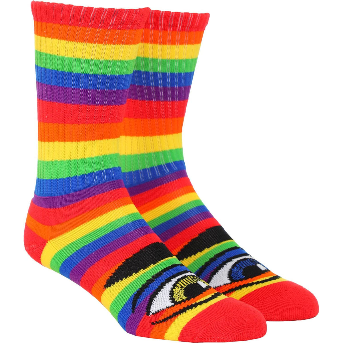 Toy Machine Sect Eye Rainbow Crew Socks - Multi