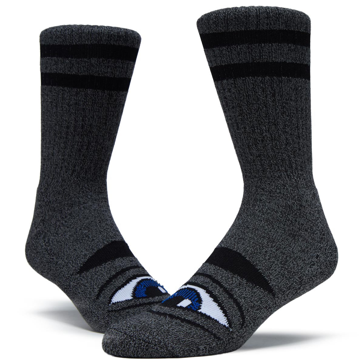 Toy Machine Heather Sect Eye Socks - Heather Black