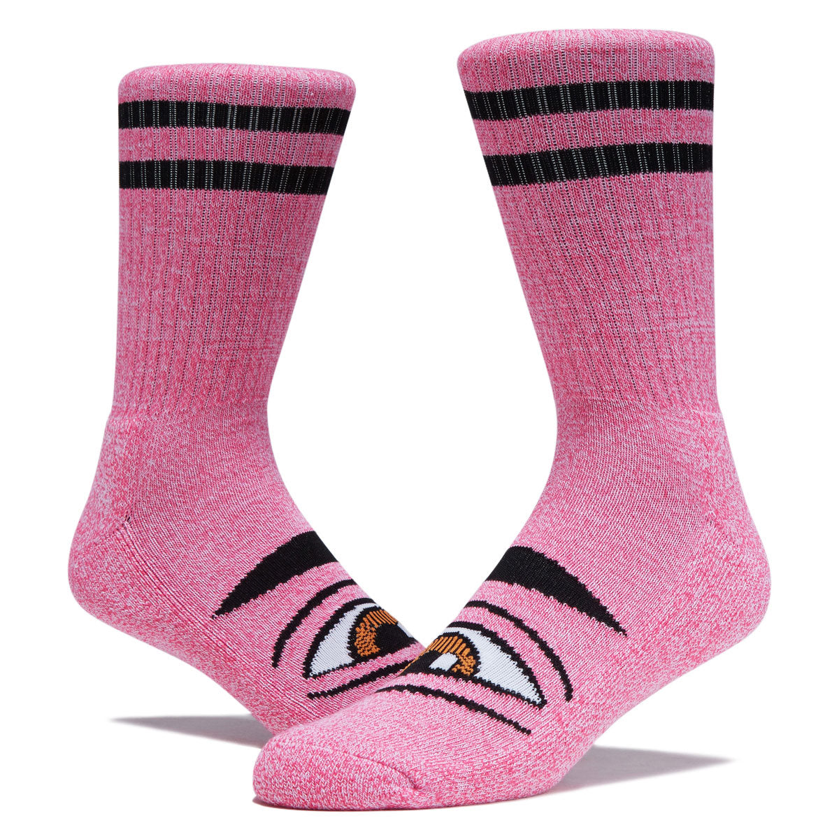 Toy Machine Heather Sect Eye Socks - Pink